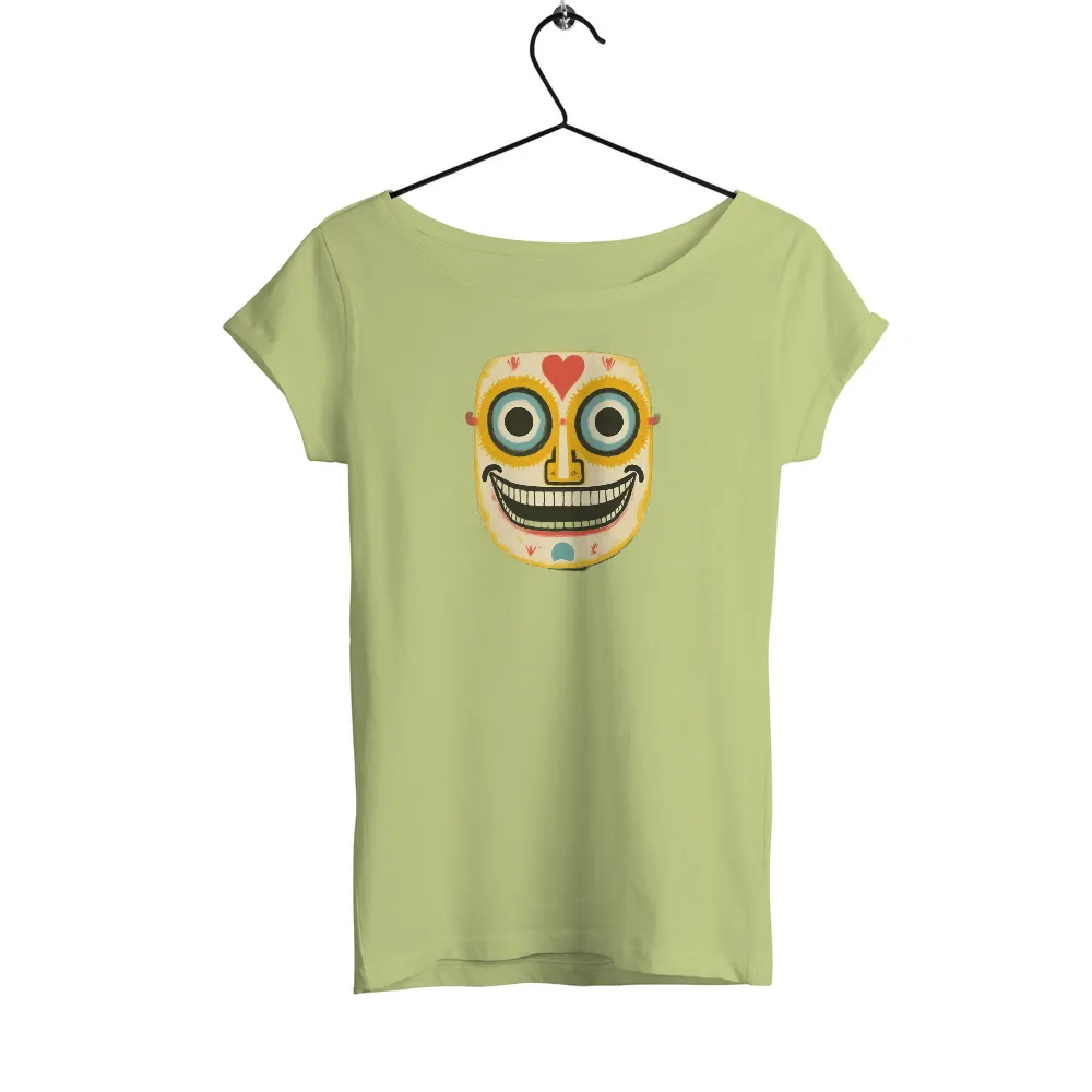 T-Shirts Design: Cheerful Mask - Joy and Positivity|brewdog jet black heart t shirt