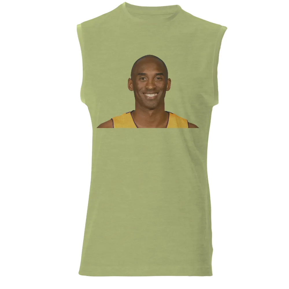 Kobe Bryant Smile TShirt Printing: Iconic Basketball Legend Design|portland trail blazers t shirt jersey