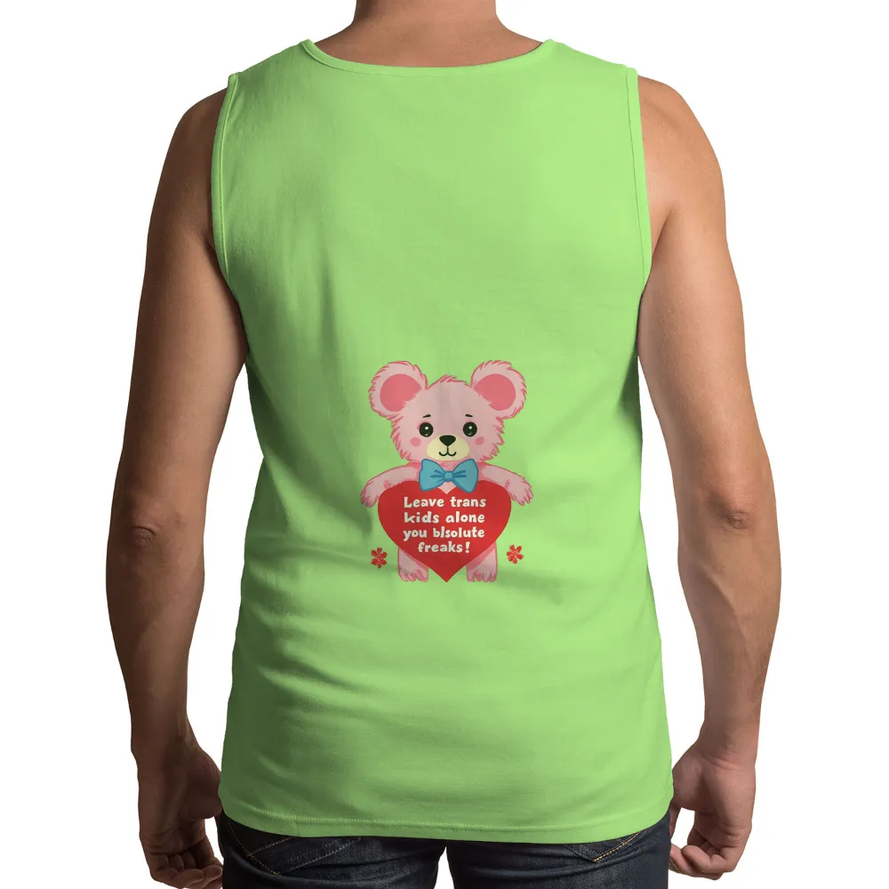 T-Shirts Custom: Teddy Bear Heart - Leave Trans Kids Alone|may my soul shout love shirt