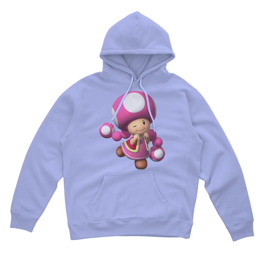 Custom Tee Shirts: Toadette - Cheerful Gaming Character|pink butterfly tee