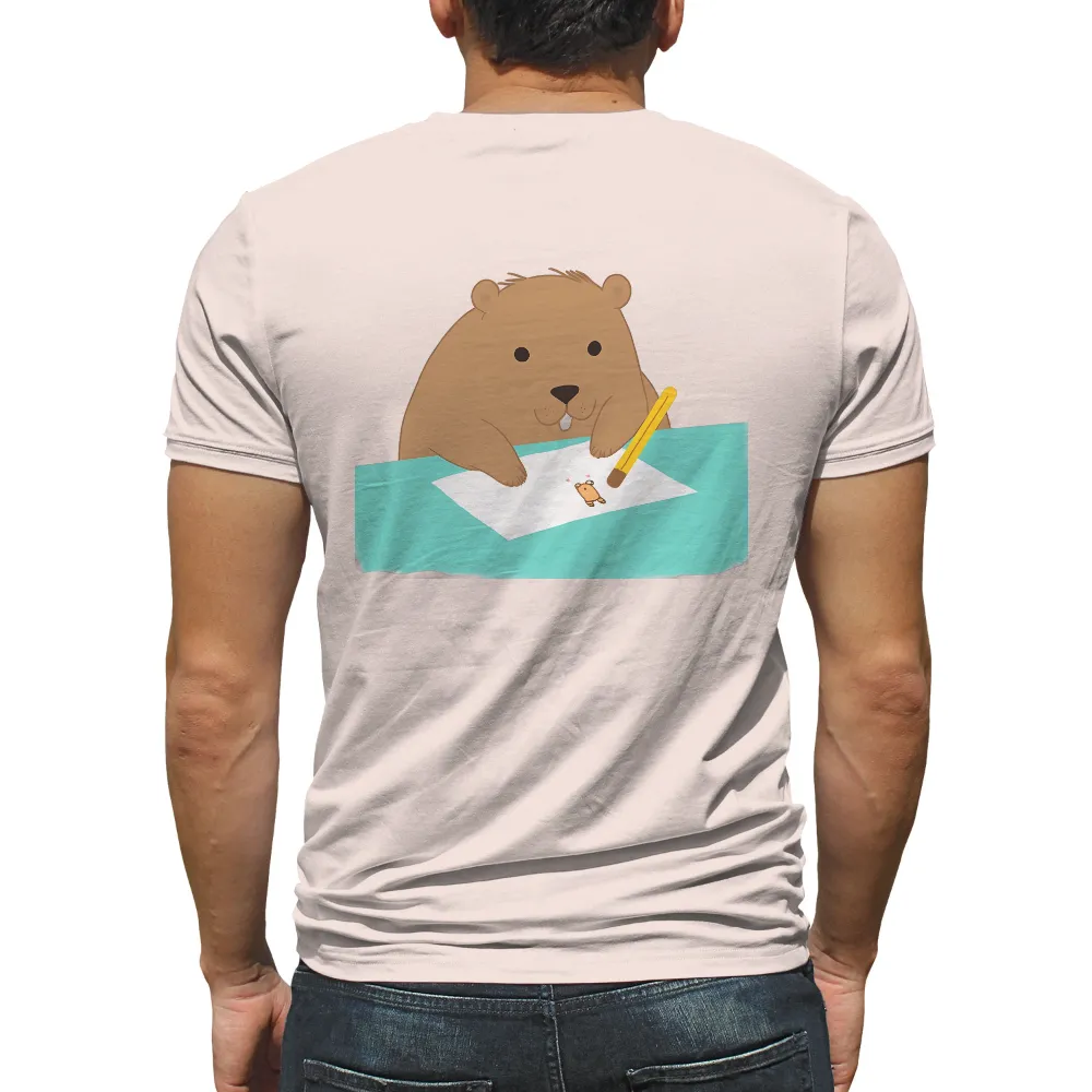 Graphic Tees: Benny the Beaver - Whimsical Artistic Design|french graffiti artist