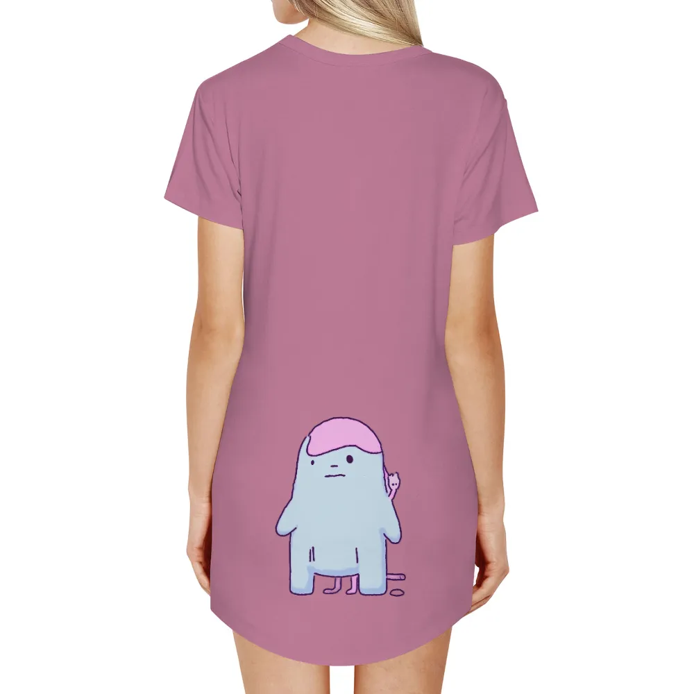 T-Shirts Custom: Whimsical Pastel Creatures - Artistic Designs|minimalist design shirt