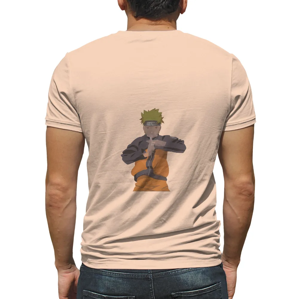 T-Shirt Printing: Naruto Uzumaki - Determination and Perseverance|roblox t shirt ninja black