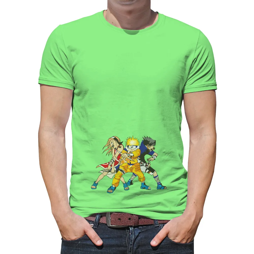 Graphic Tees: Ninjas in Action - Anime Teamwork and Friendship|teamwork t shirt ideas