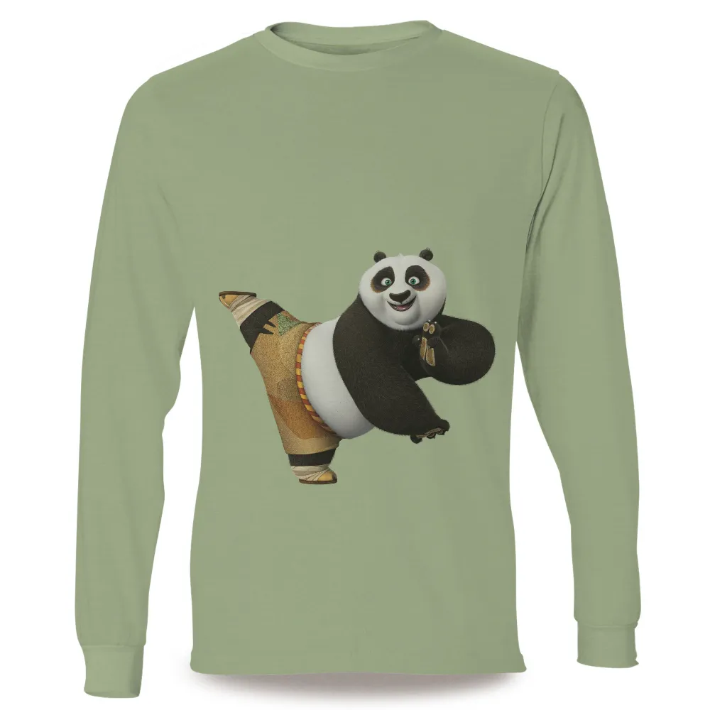 Kung Fu Panda Tee Shirt Printing: Adventure and Resilience|cartoon graffiti printed shirt