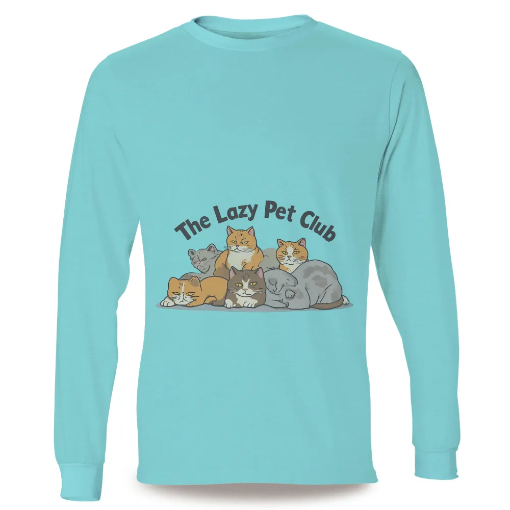 Custom Pet Design: The Lazy Pet Club - Cats, Relaxation, and Companionship|adopt black cats shirt hot topic