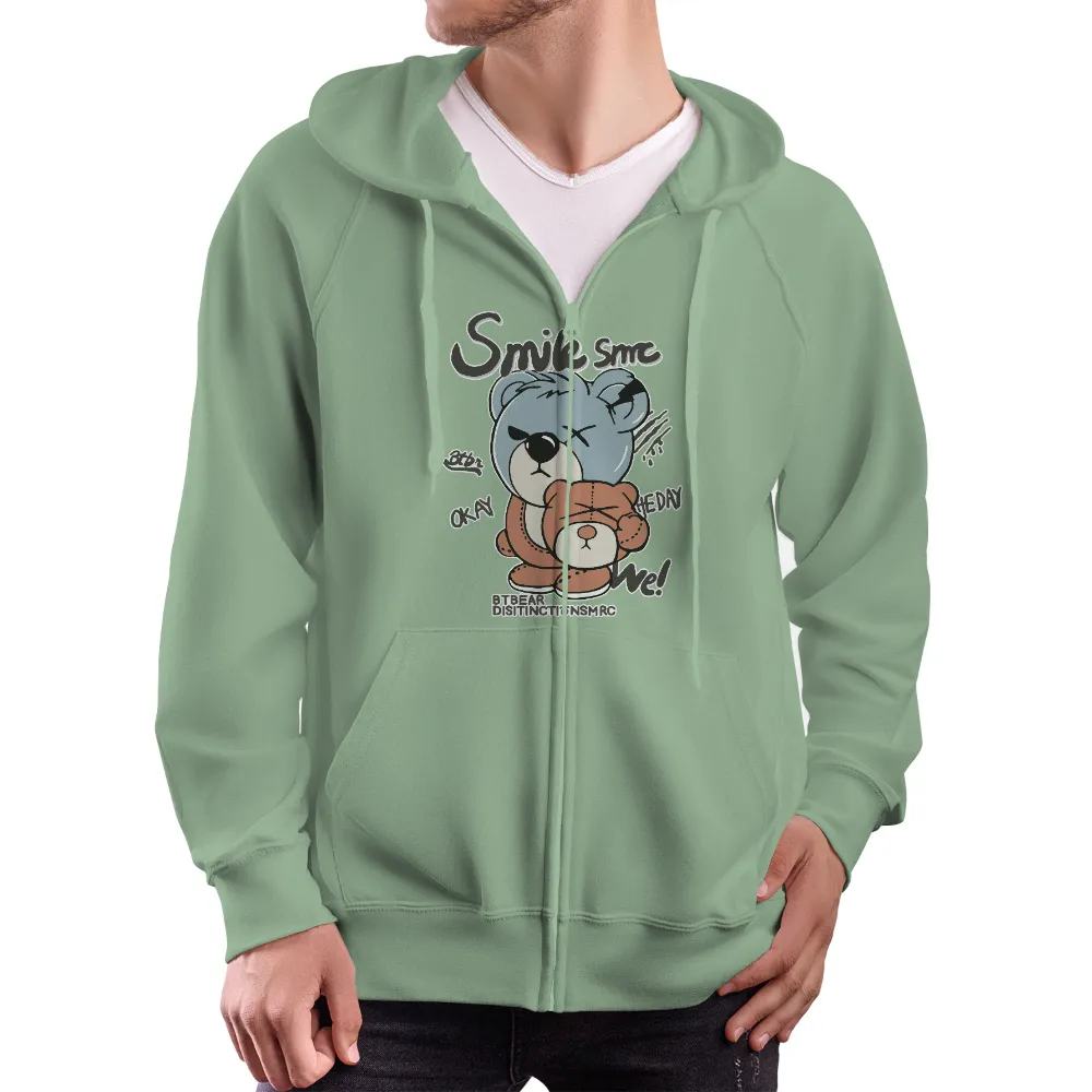 T-Shirts Custom: Smik the Bear - Resilience and Humor|military t shirts humor uk