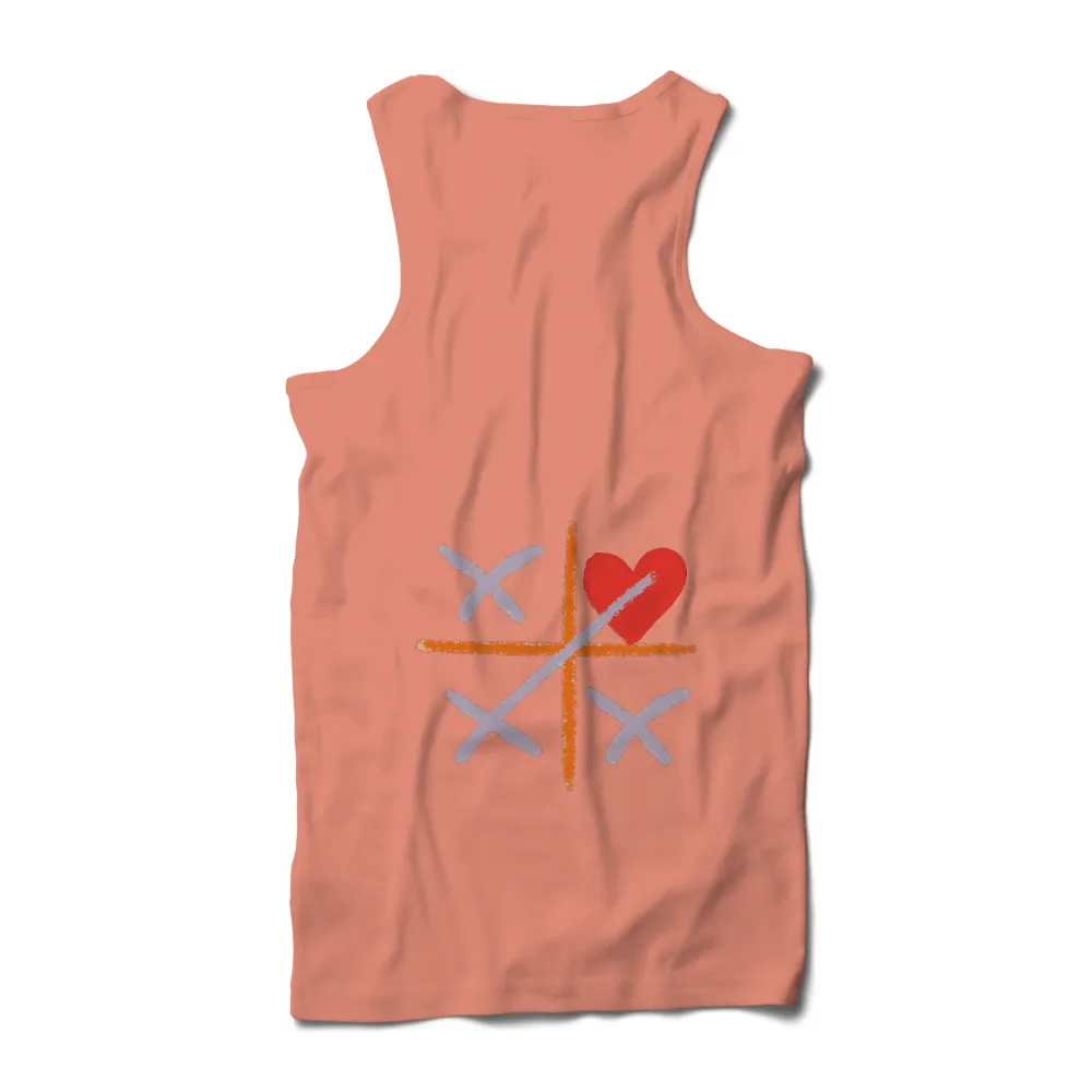 TShirt Printing: Love in Every Move - Tic-Tac-Toe Heart Design|shirt design shirt design