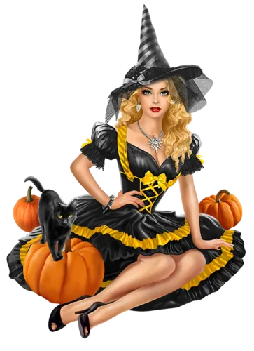 T-Shirts Design: Witchy Halloween Charm with Elara