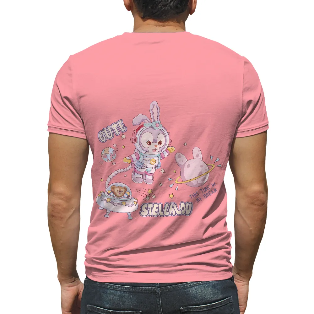 Graphic Tees: Space Adventure with Stella - Anime, Cute, Exploration|t shirt roblox bunny