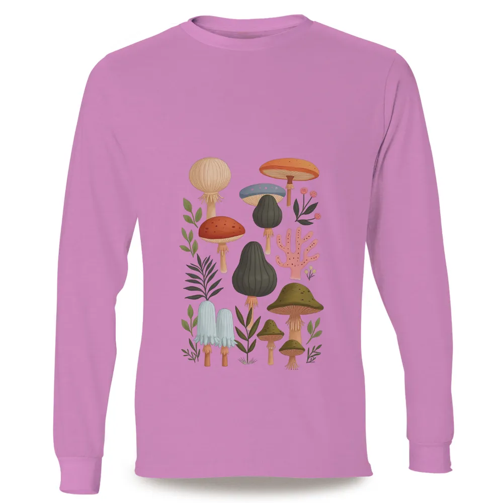 T-Shirts Pattern: Enchanted Forest Mushrooms|forest doraemon t shirt