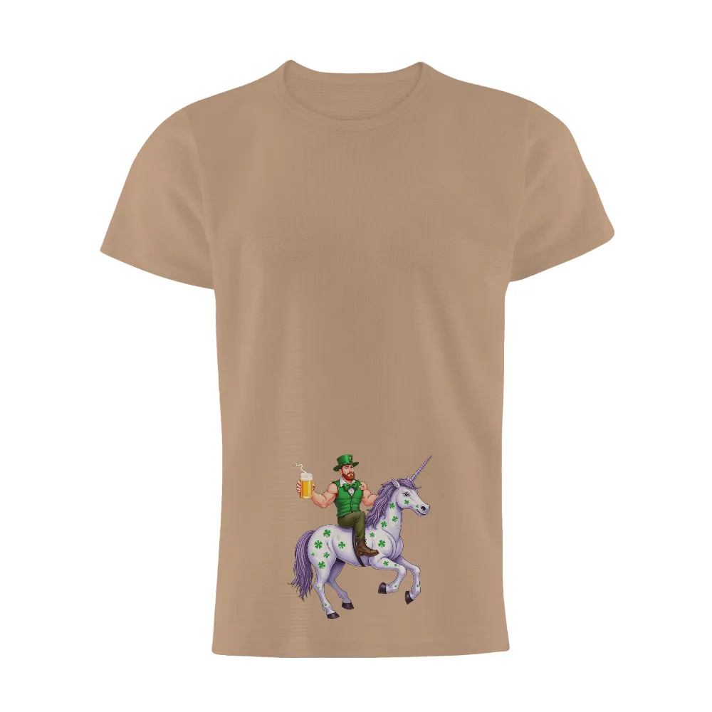 Tee Shirts Printed: Celebrate St. Patrick's Day with Unicorn Magic| luck and prosperity