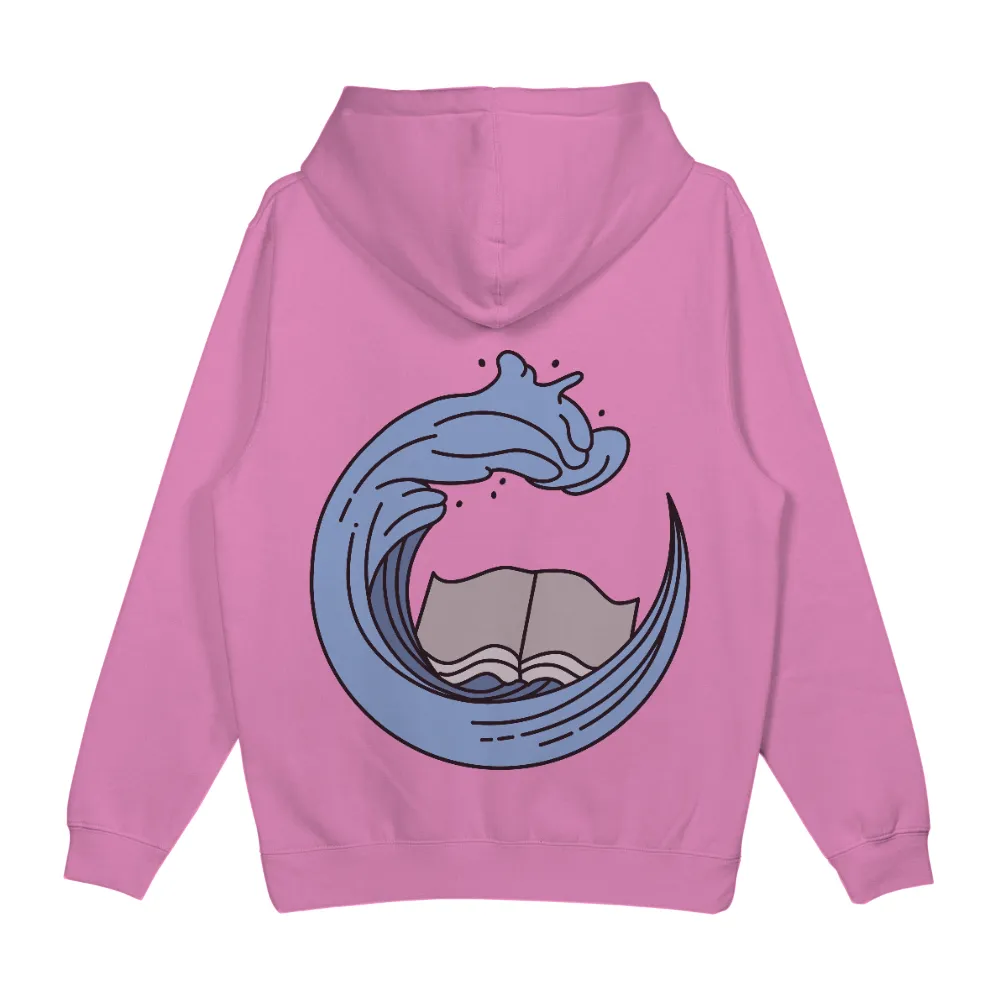 Tee Shirt Printing: Ocean Wave and Book - Adventure in Knowledge|adventure time shirt sex