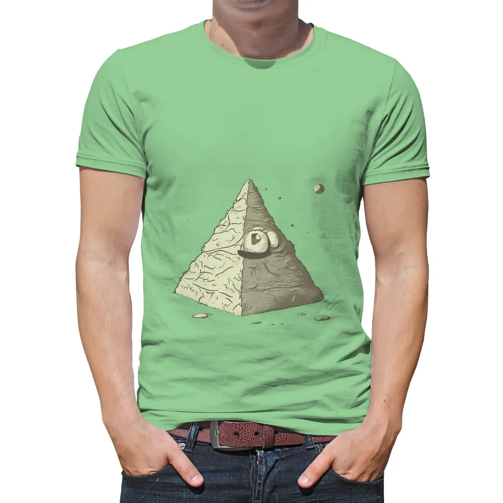 Customized Tee Shirts: Pyramid with All-Seeing Eye - Artistic Designs|minimalist t shirt design