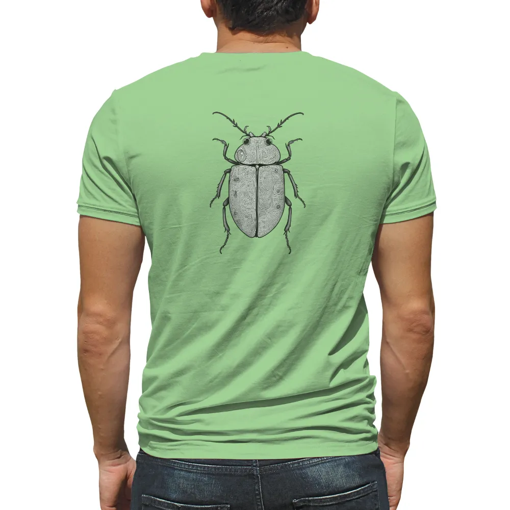 Graphic Tees: Engraved Beetle - A Journey Through Time and Space|t shirt time red deer