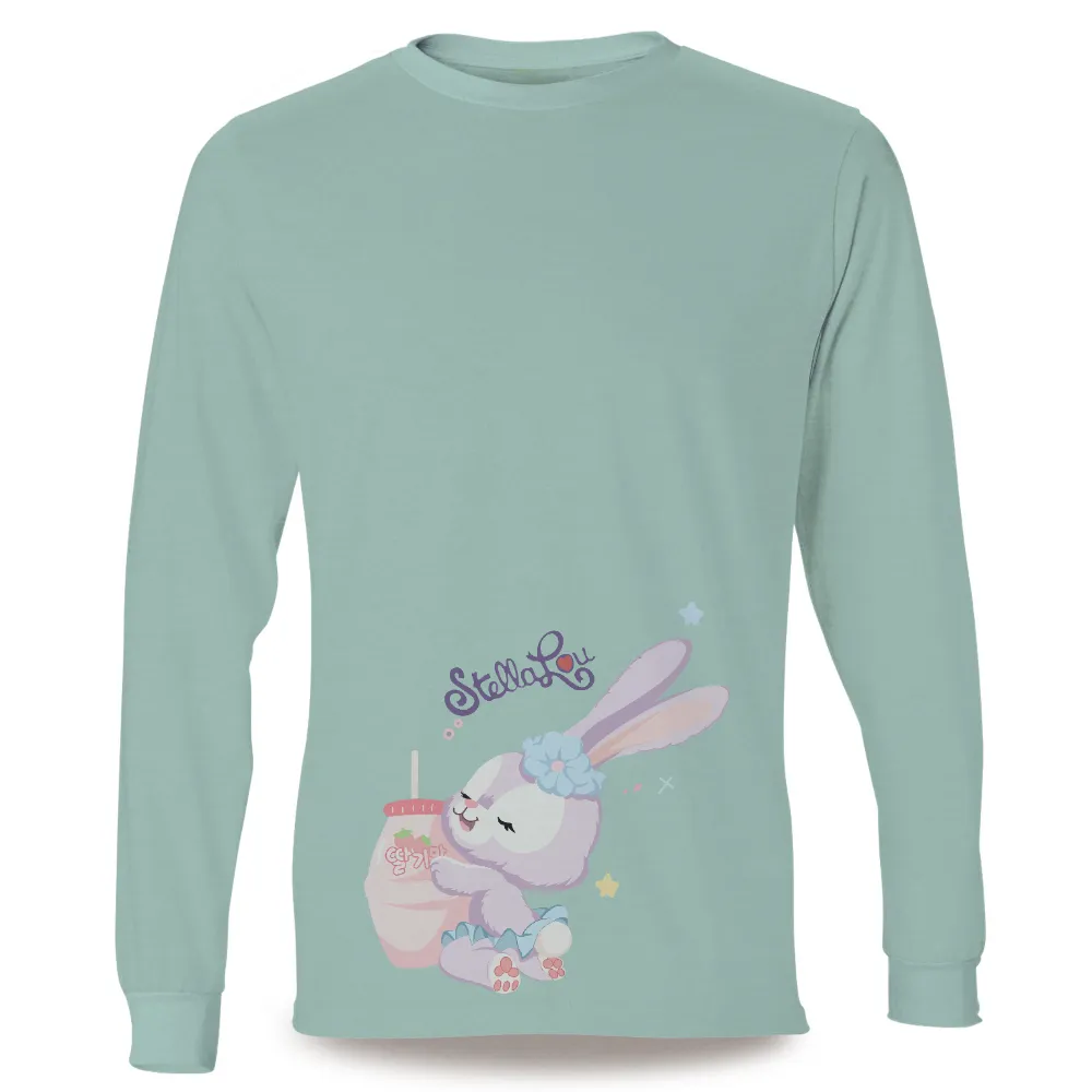 Tee Shirts Printed: Stella Bunny's Whimsical Joy|roblox cute t shirt