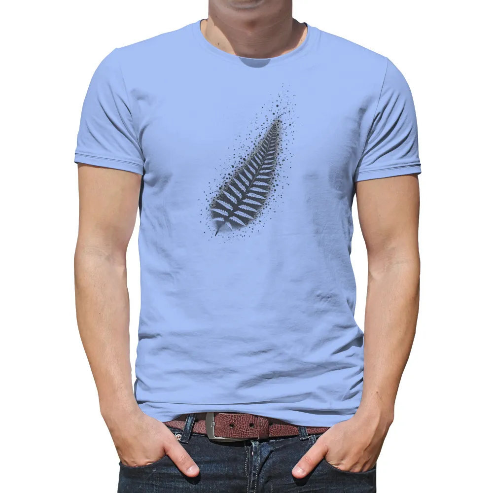 Custom Tee Shirts: Monochrome Leaf - Digital Growth|300 * 300 pixel