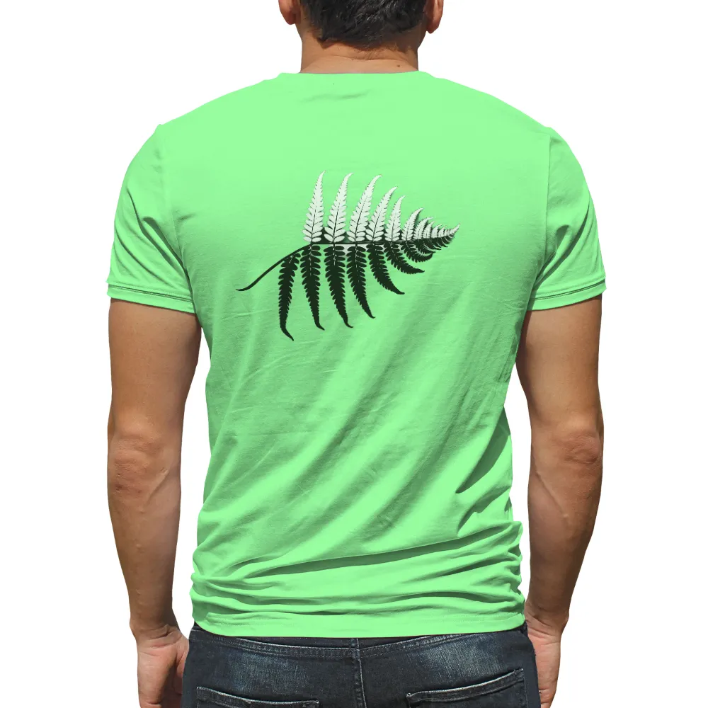 T-Shirts Custom: Nature's Elegance - Fern Leaves Design| growth