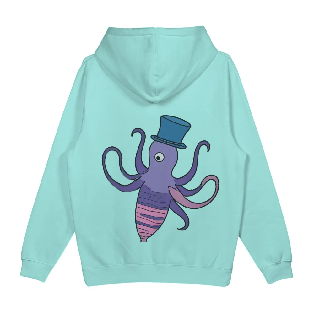 Tee Shirts Printed: Dapper Octopus in Top Hat - Funny & Quirky Design|90s vintage tshirts