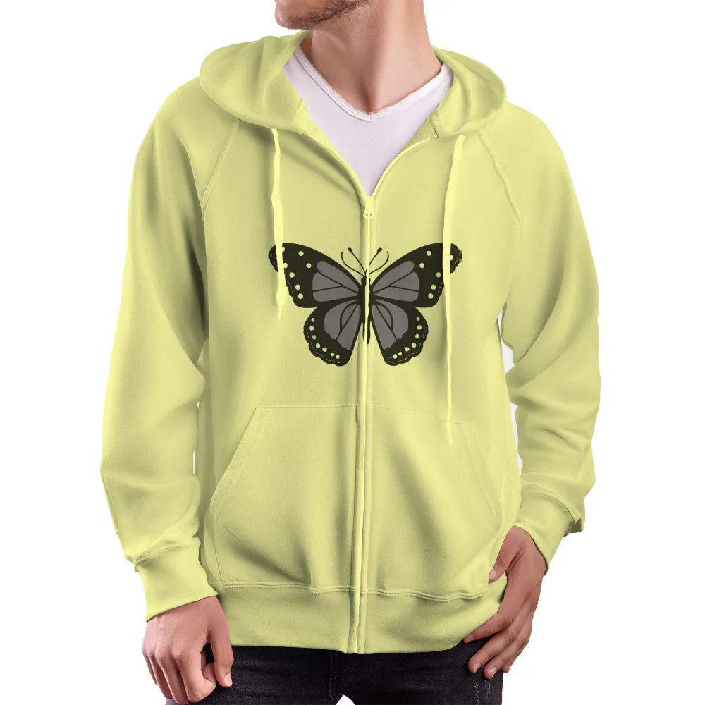 Custom Tee Shirts: Embrace Transformation with Luna the Butterfly|private butterfly t shirt