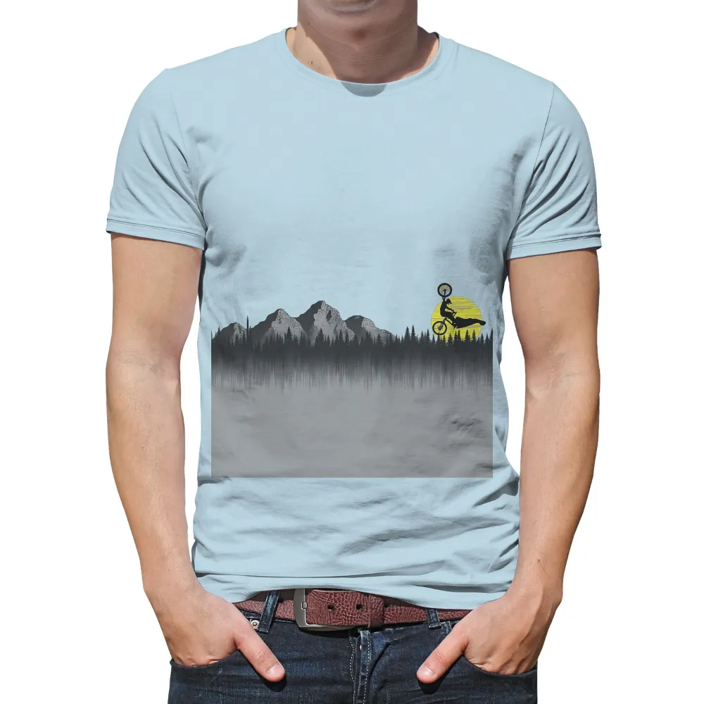 Custom T-Shirt Printing: Adventure Cyclist in a Fantasy Forest|final fantasy tifa cut shirt