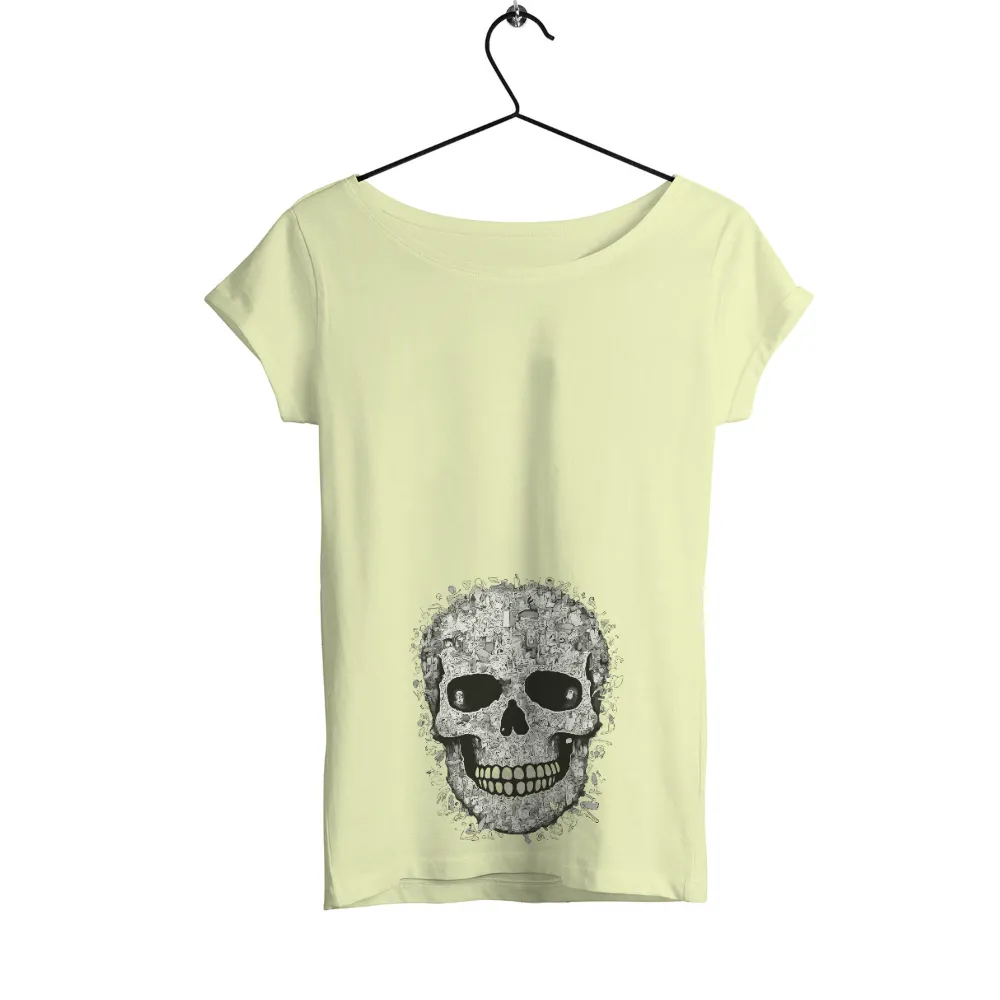 Customized Tee Shirts: The Pop Culture Skull - A Mosaic of Modern Life|roblox skull shirt