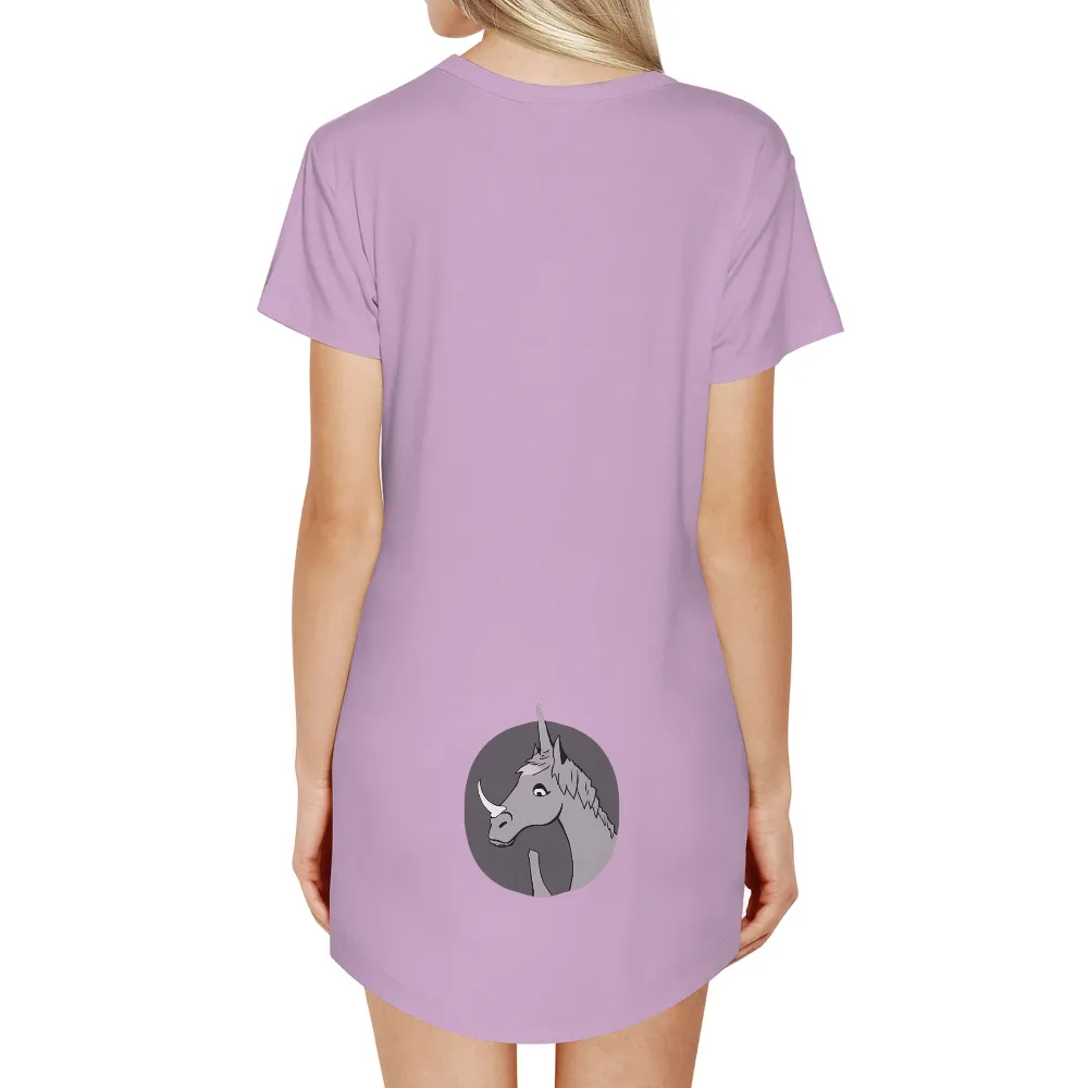 Unicorn Rhino T-Shirts Design: A Blend of Mythical Strength and Grace|unicorn valentine shirt