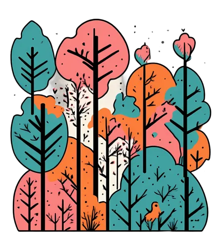 T-Shirt Printing: Celebrate Nature's Beauty with Vibrant Forest Design