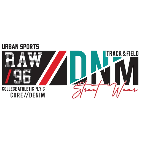 T-Shirts Custom: RAW/96 DNM Street Wear - Urban Sports & Track & Field