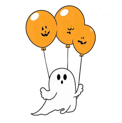 Customized Tee Shirts: Boo's Halloween Balloon Adventure