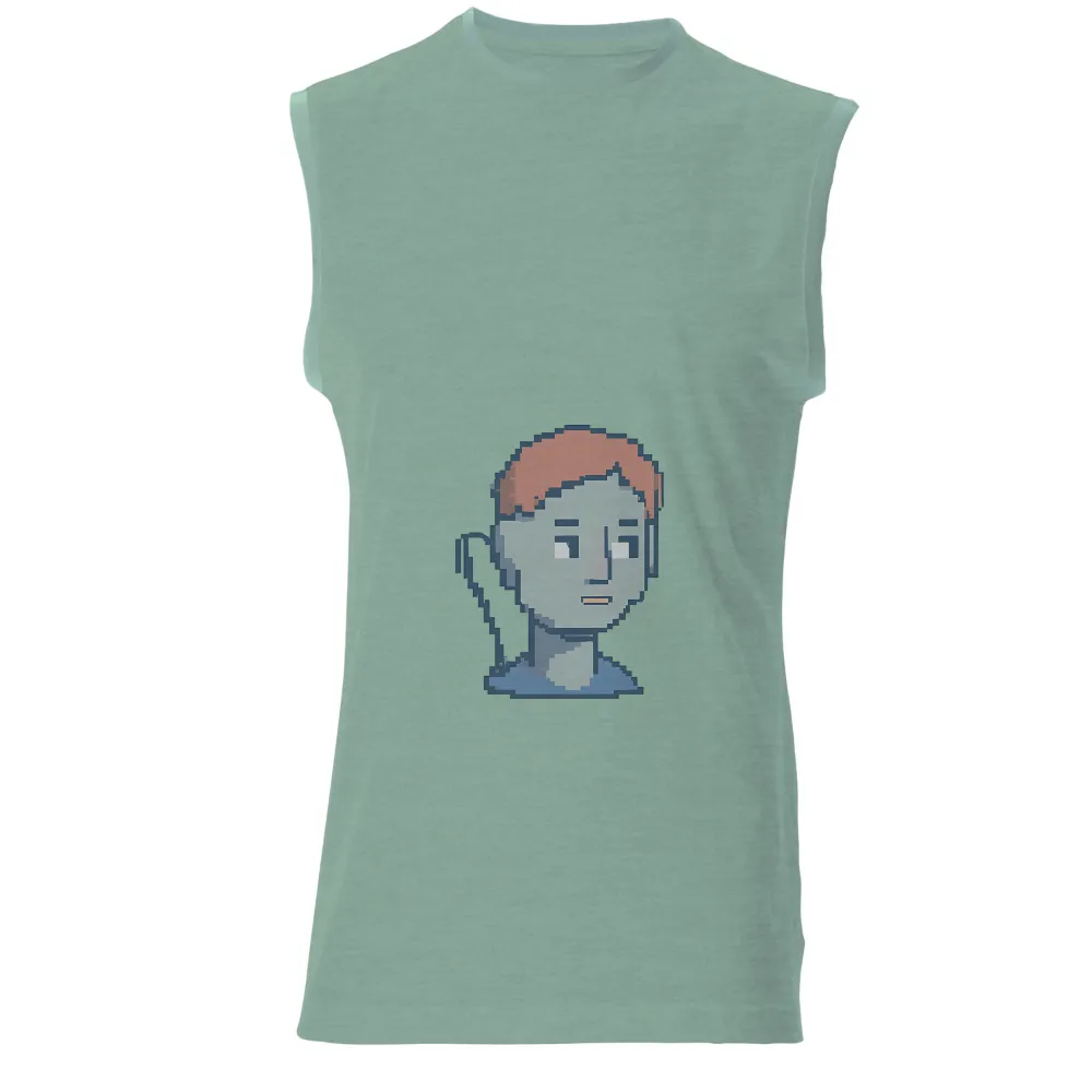 Custom T-Shirt Printing: Pixel Art Retro Gaming Character|blue jays friends shirt