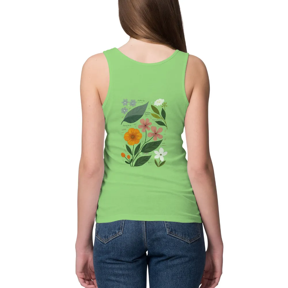 T-Shirts Custom: Vibrant Garden Flowers - Nature's Harmony|t shirt for roblox black