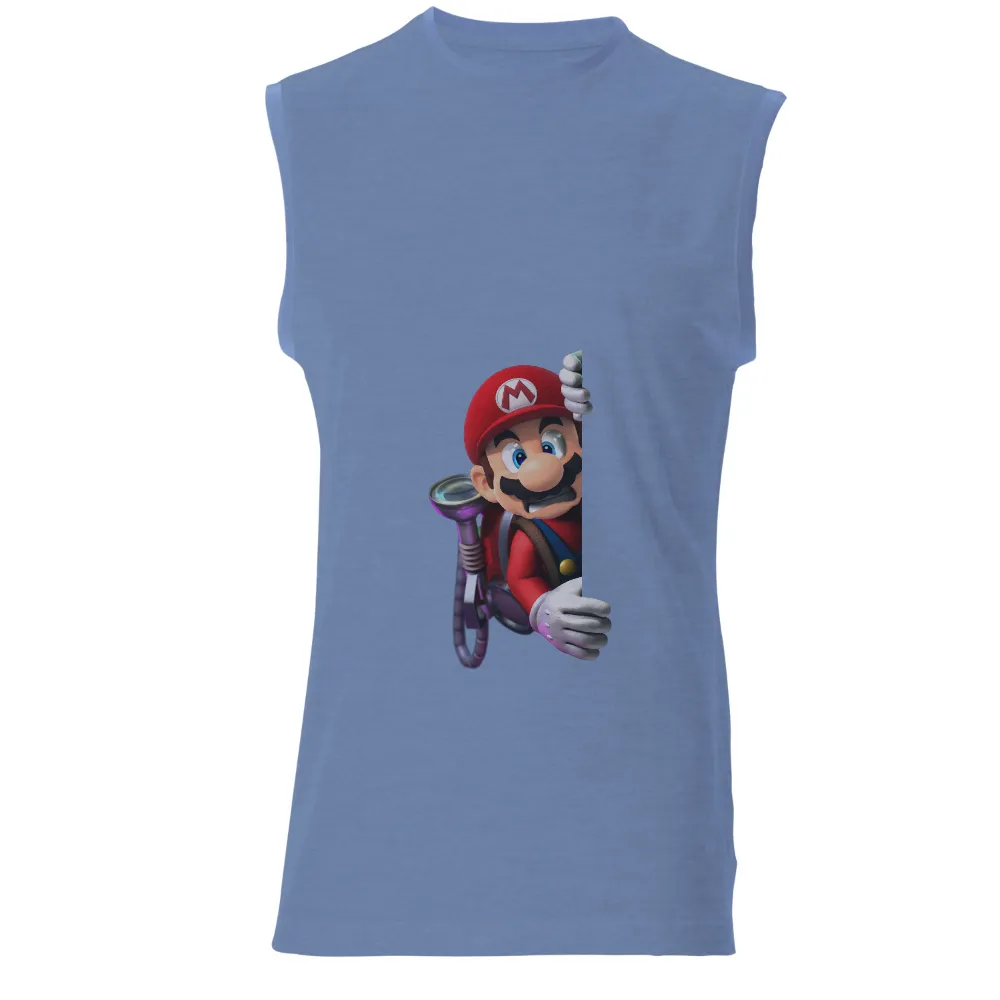 T-Shirts Design: Mario's Mischievous Adventure|super mario t shirt varsity