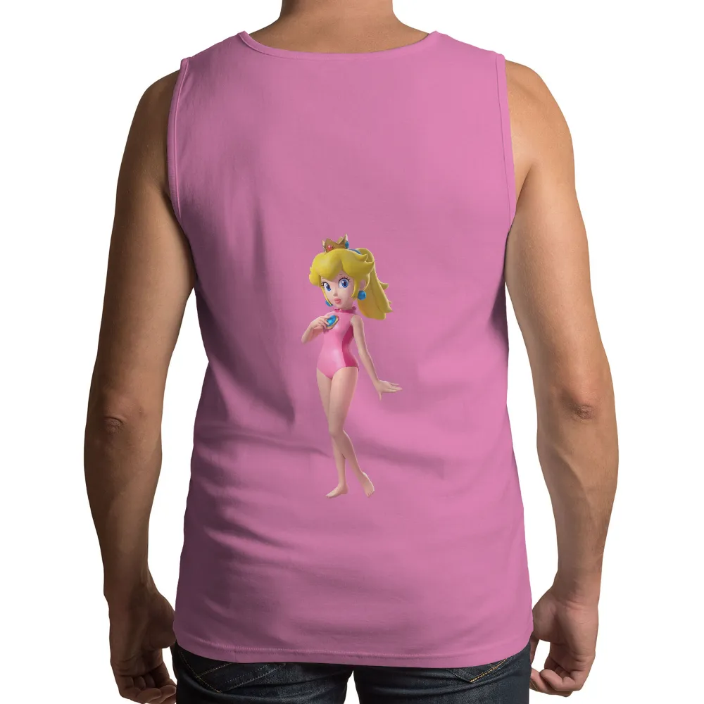 TShirt Printing: Princess Peach Retro Gaming Design|super mario john cena