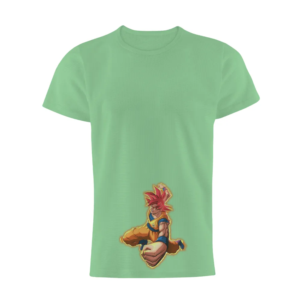 Shirts Graphic Tees: Goku Super Saiyan God - Anime Hero Power|eraserhead t shirt my hero academia