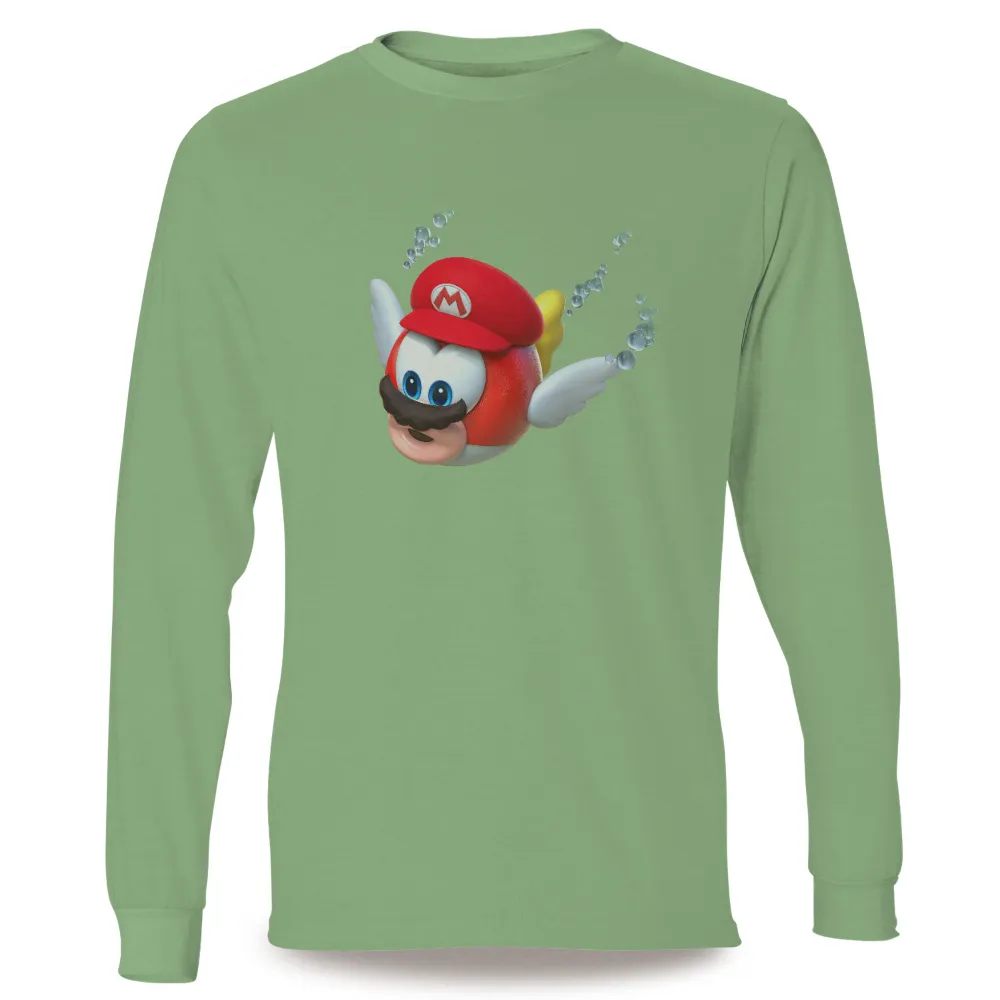 Shirts Graphic Tees: Heart Mario Wings Adventure|roblox t shirt heart