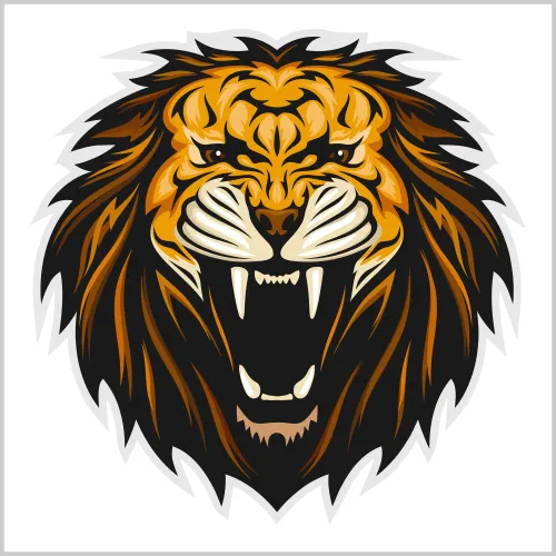 Roaring Lion T-Shirts Design: Power and Intensity