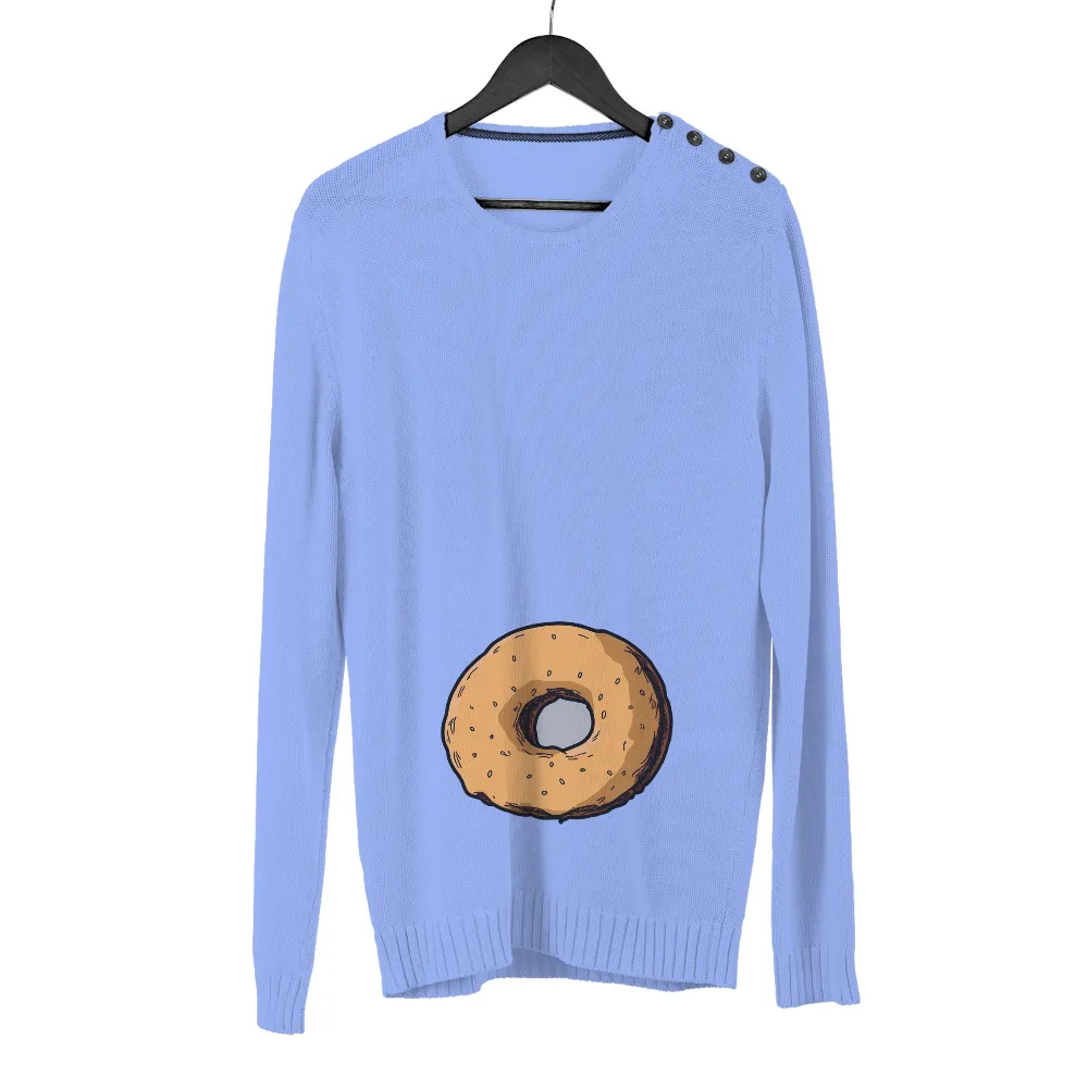 Tee Shirts Printed: Bagel Comfort - Artistic Designs|bleaching comfort colors