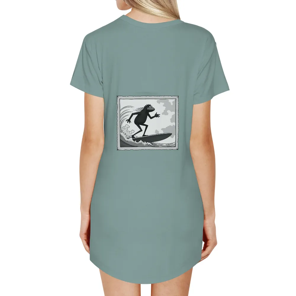 Graphic Tees: Surfing Yeti - Mythical Adventures on the Waves|adventure time shirt sex