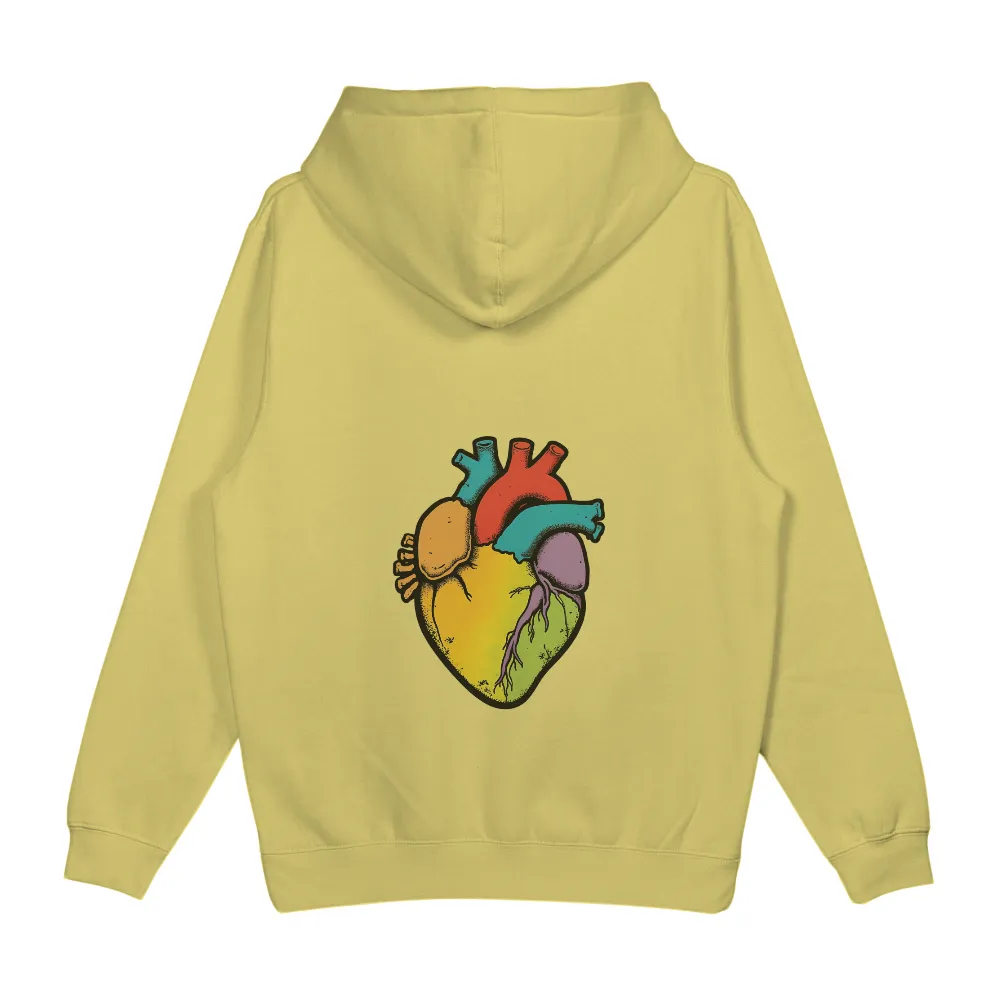 Custom T-Shirt Printing: Vibrant Heart - Expressing Emotions Through Art|harmony day t shirts best and less