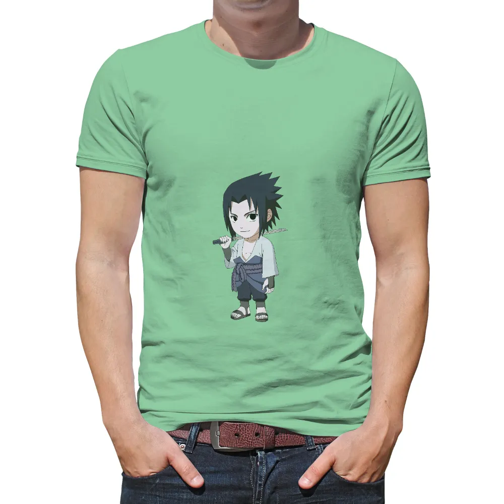 Custom Tee Shirts: Sasuke Uchiha - Determination and Resilience|2k naruto shirt