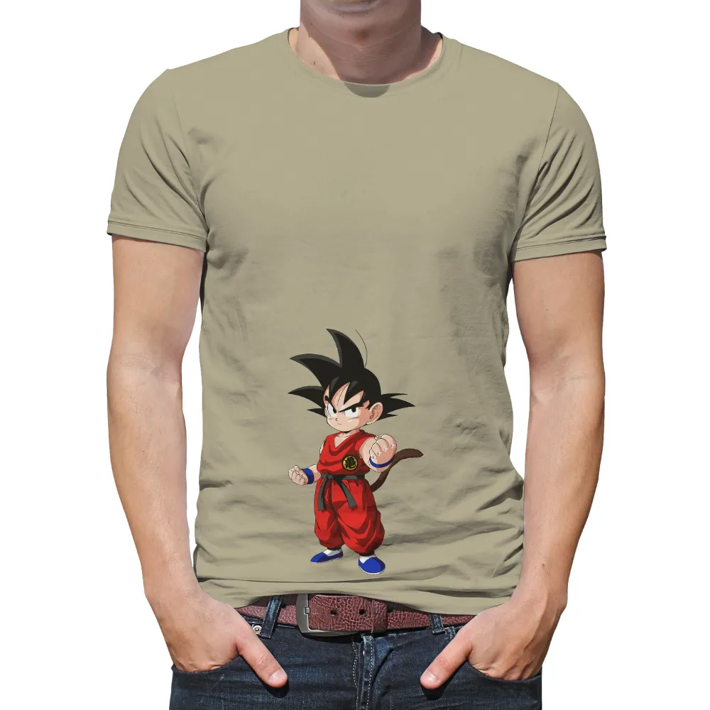 Customized Tee Shirts: Young Goku's Determination - Anime, Youth, Nostalgia|youth evan mobley jersey