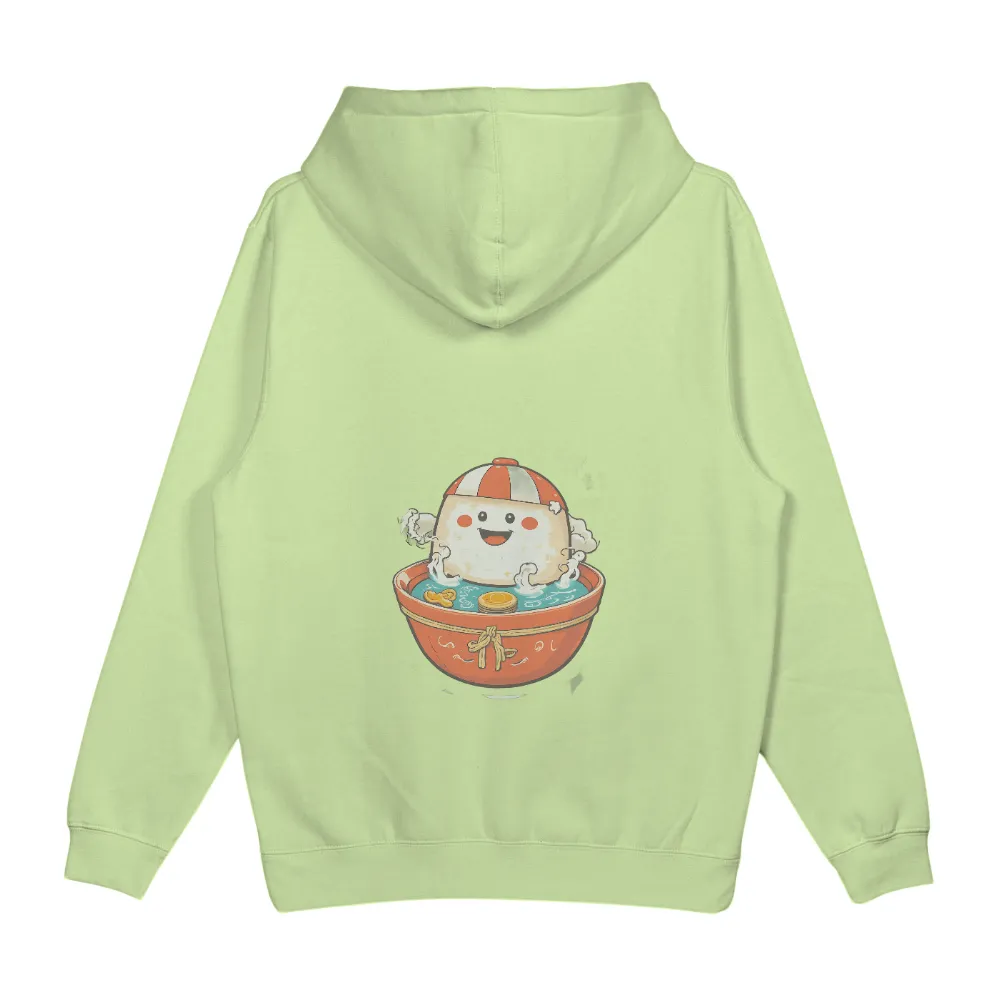 TShirt Design: Mochi's Lucky Hot Spring Adventure|cute long sleeve summer shirts