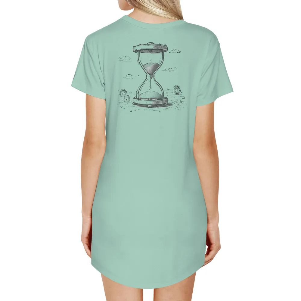 T-Shirts Custom: Timeless Hourglass - Precious Moments in Every Tick|time lord jersey