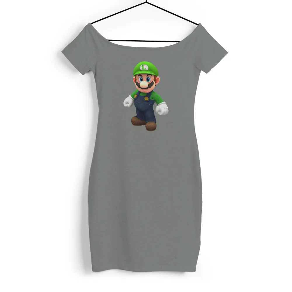 Custom Tee Shirts: Gaming Hero with Green Hat and Blue Overalls|welovefine adventure time