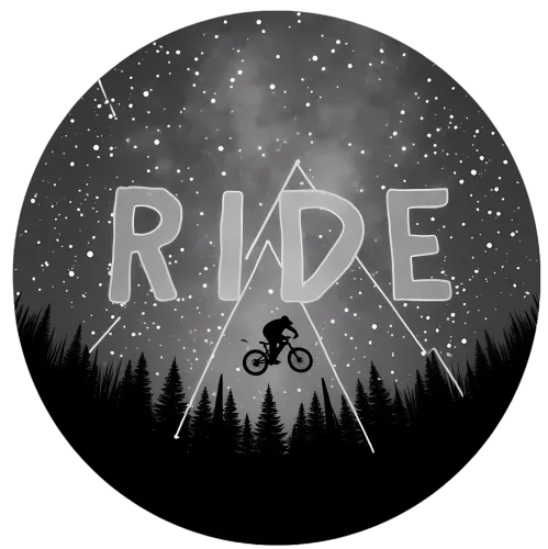 TShirt Design: Night Ride Adventure Under the Stars