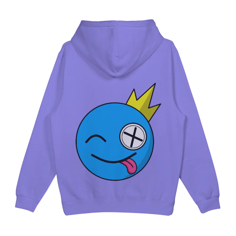 T-Shirts Pattern: Quirky Blue Emoji with Lightning Bolt - Pop Culture Fun|frog roblox t shirt