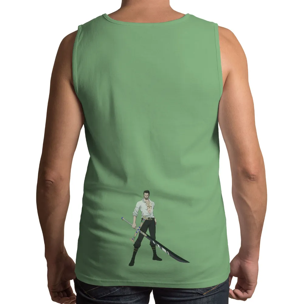 Tee Shirts Printed: Zoro's Sword - Anime Warrior Strength|tower of fantasy t shirt