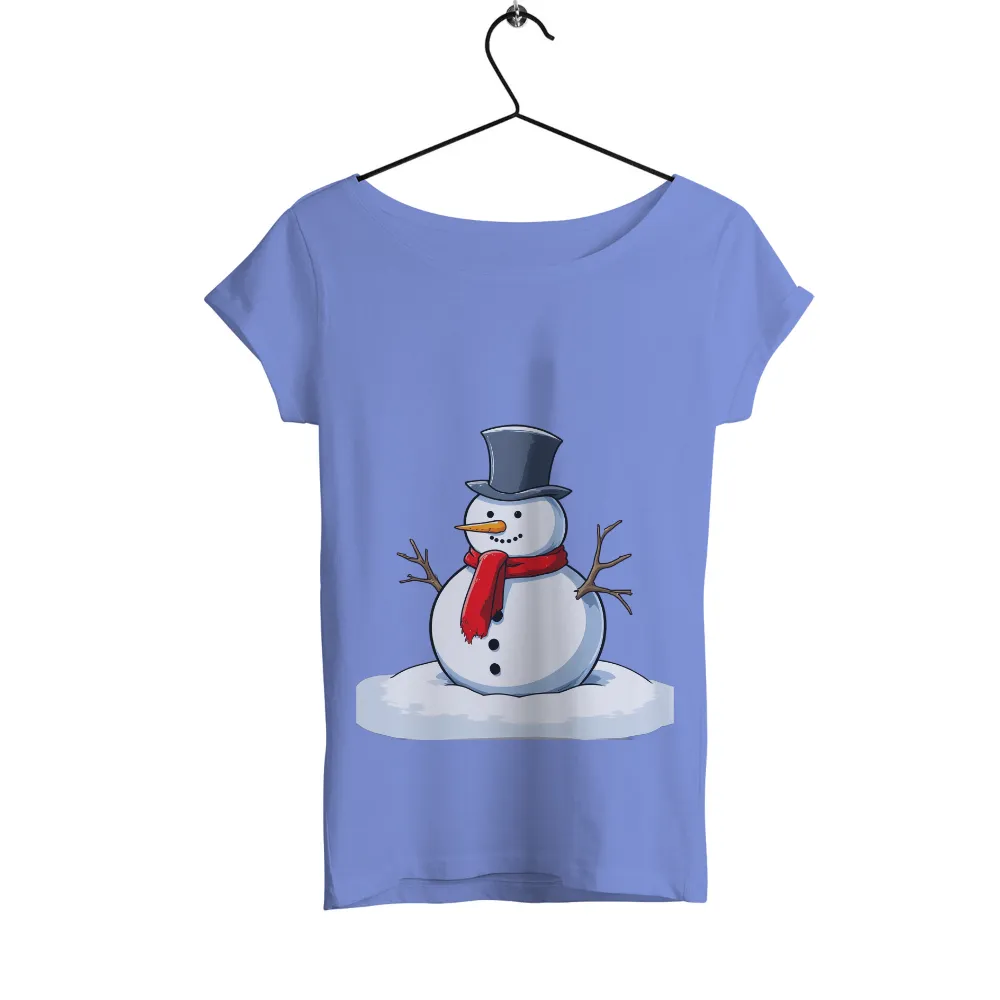 T-Shirts Custom: Frosty the Snowman - Winter Holiday Joy|winter soldier women's shirt