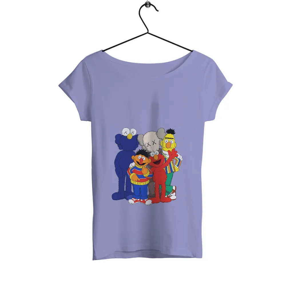 Custom T-Shirt Printing: Sesame Street Meets KAWS - Pop Culture Fusion|nostalgia t shirts online